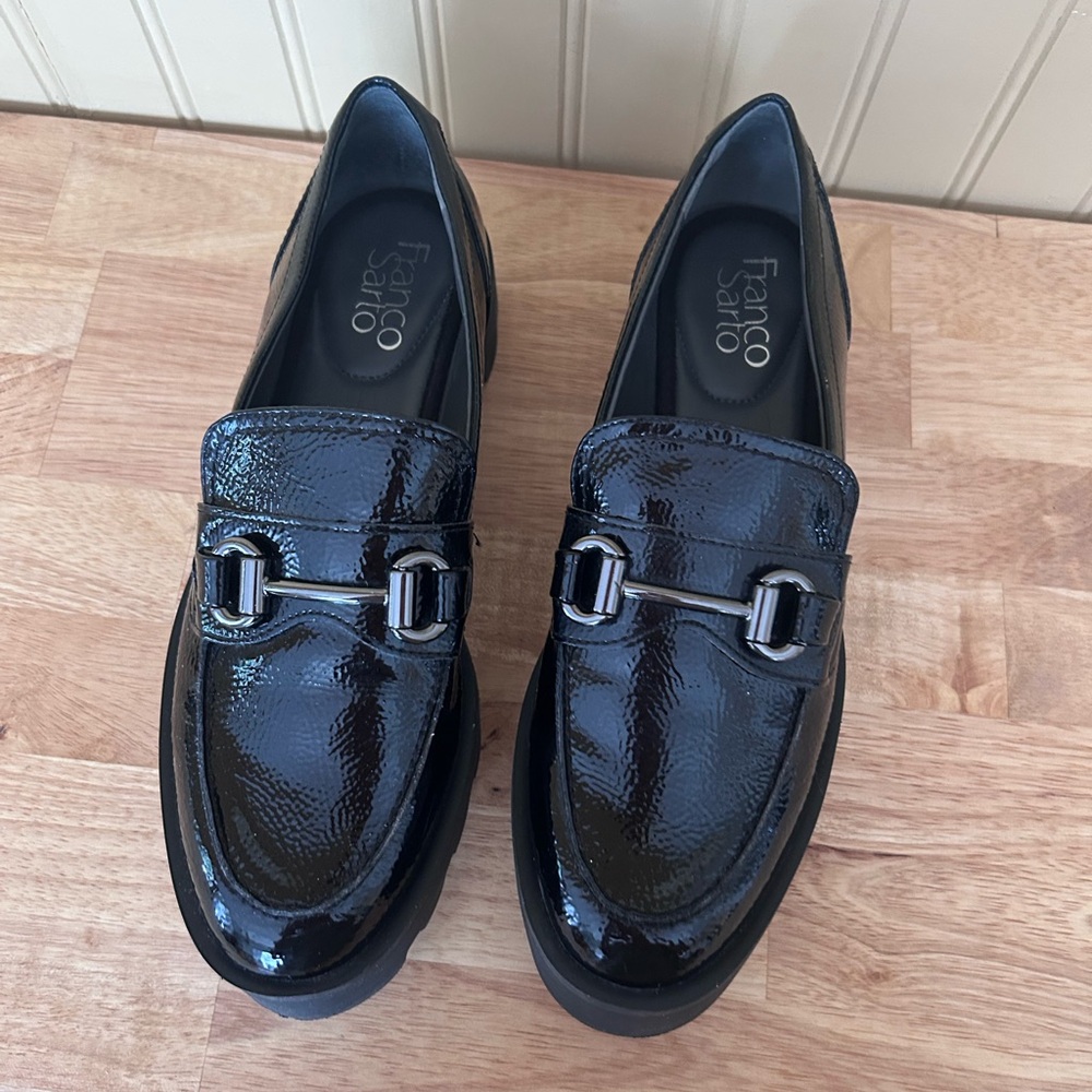Franco Sarto Black Loafers - Picture 2 of 2